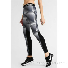 Legging di allenamento per il fitness di pantalone yoga personalizzato per le donne